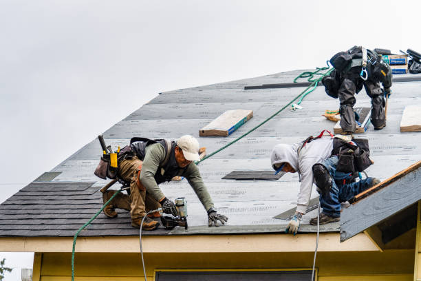 Professional Gutter Installation technician working in Gastonville, PA